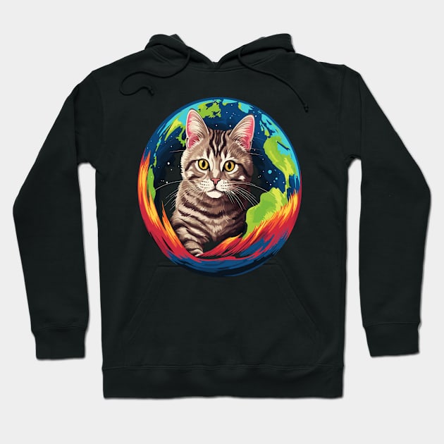 American Shorthair Earth Day Hoodie by JH Mart